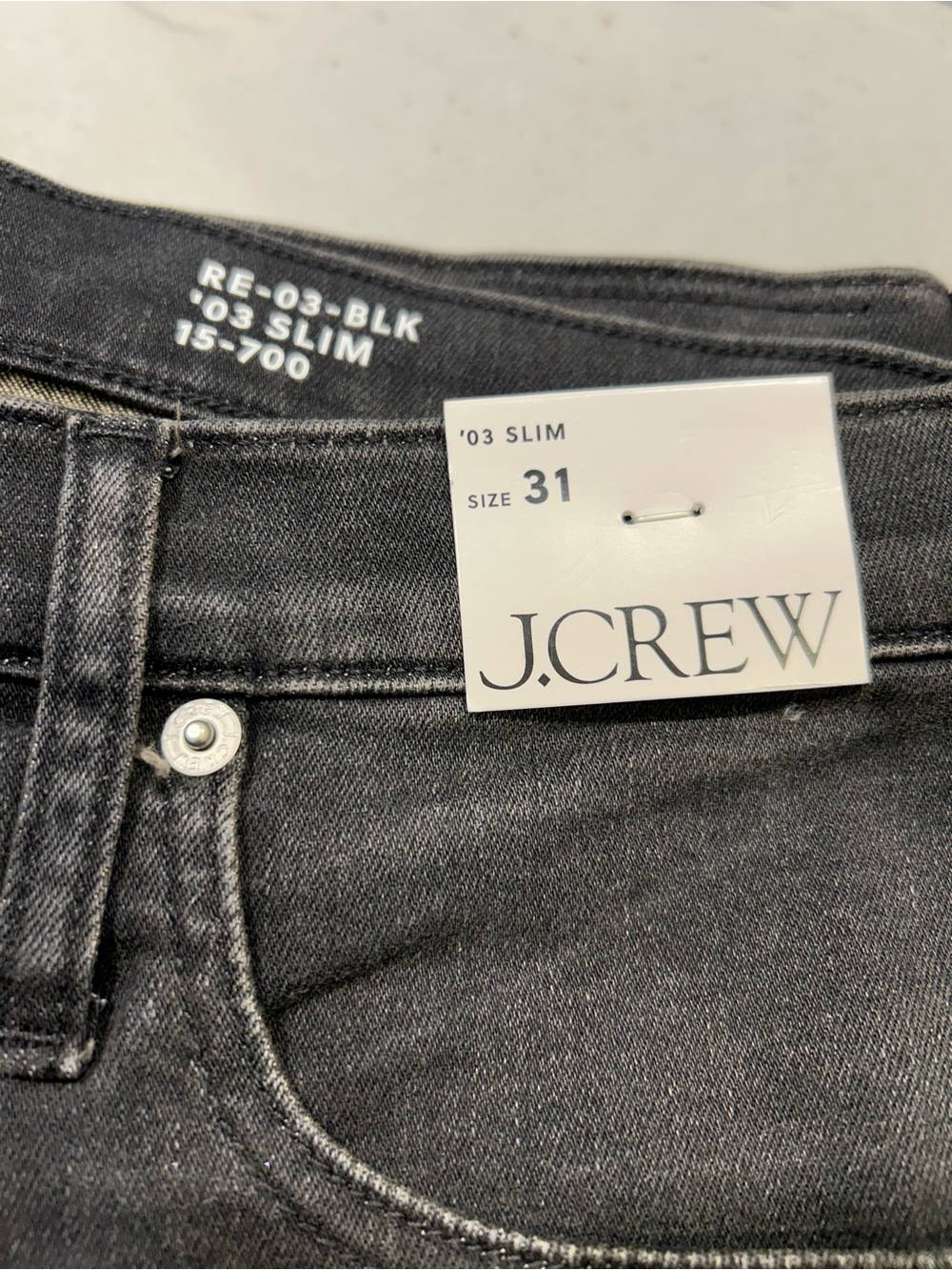 J. Crew Black Slim Jeans - Size 31